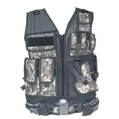 Colete Tático Ajustável SWAT para Airsoft, Treinamento, Segurança e Cosplay