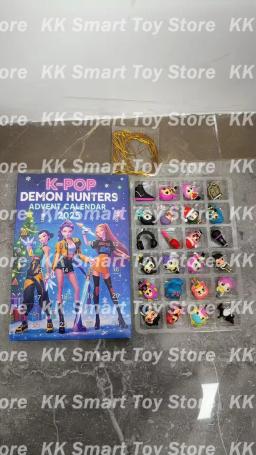 Em estoque natal kpop demônio caça 24pc calendário do advento surpresa caixa cega k pop bonecas caixas de halloween figura presentes crianças brinquedos - Image 5