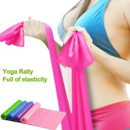 1pcs faixa de resistência látex yoga cinto de fitness elástico faixa de treinamento de força elástico - Image 1