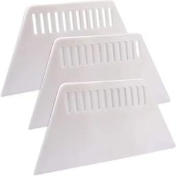 Raspador De Plástico Trapezoidal, Putty Board Rasping Tool, Raspador Fino, Decoração Do Painel De Parede, Ferramentas De Construção, Ferramentas Manuais, 3Pcs - Image 1