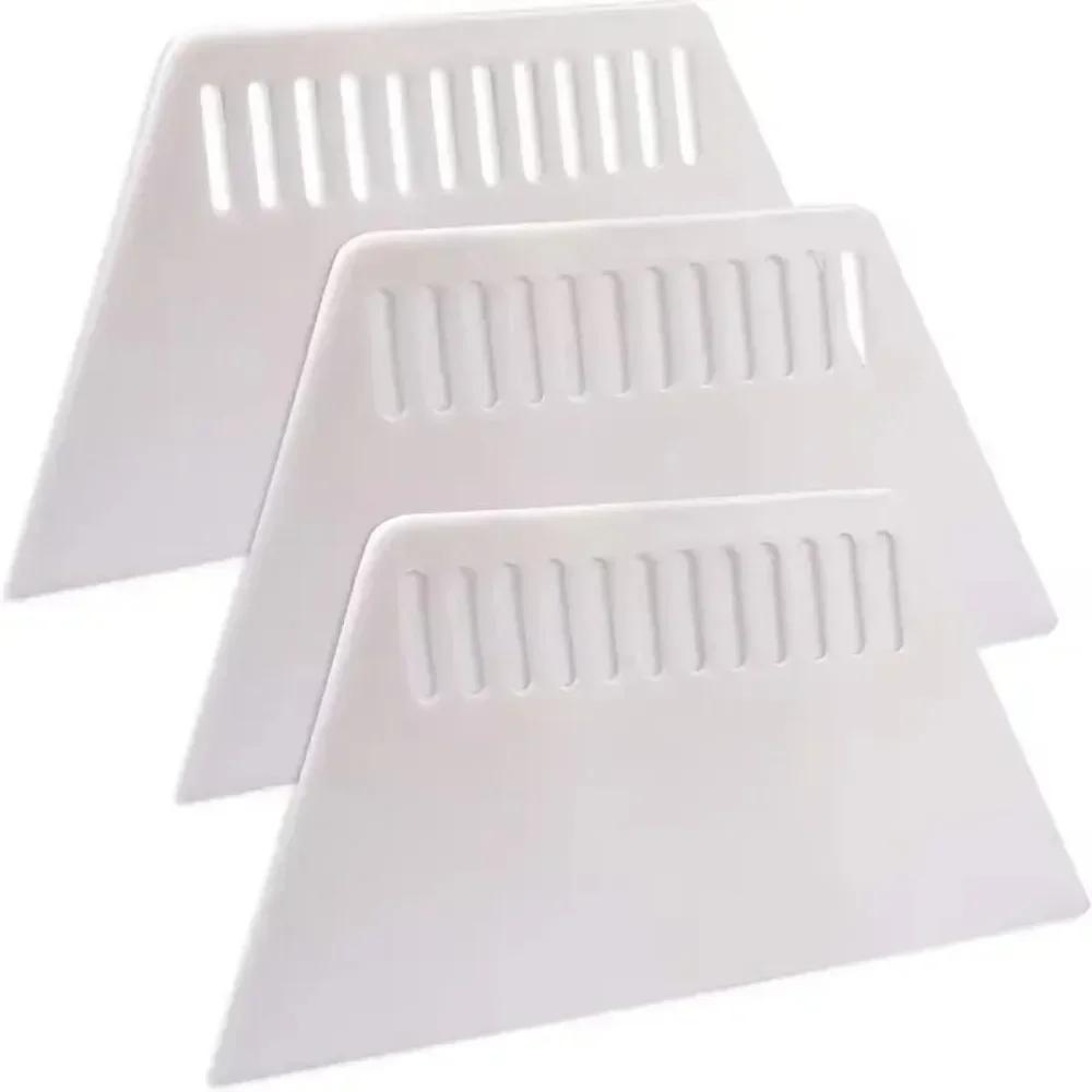 Raspador De Plástico Trapezoidal, Putty Board Rasping Tool, Raspador Fino, Decoração Do Painel De Parede, Ferramentas De Construção, Ferramentas Manuais, 3Pcs - Image 1