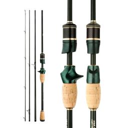 CEMREO Vara de pesca giratória de carbono, 4-5 seções, 1.8m/2.1m/2.4m, vara de viagem portátil, varas de pesca giratórias, equipamento de pesca - Image 4