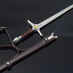 Espada Samurai de metal para meninos, Arma da Rainha dos Elfos, Espada Periférica para TV, Coleção de Ornamentos, Brindes Artesanais, Brinquedos Infantis, 30cm - Image 4
