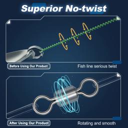 Giratórios de pesca snap 25 ~ 100 pçs gancho snap aço inoxidável barril de rolamento de pesca giratória isca de pesca conector bloqueio snap - Image 6