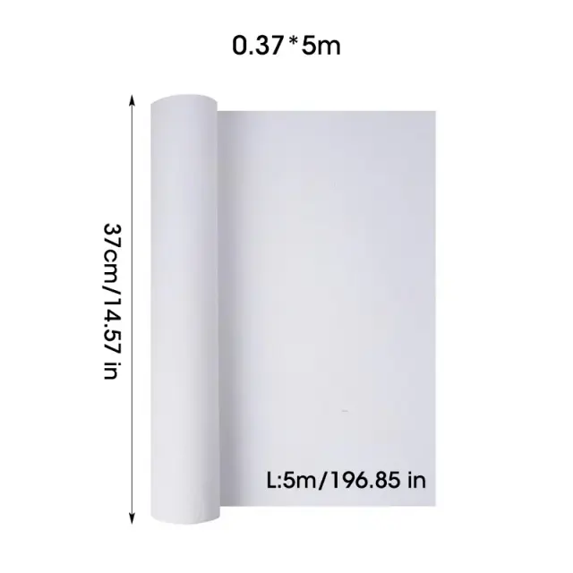Rolo de Lona de Algodão Branco 280g para Pintura: Ideal para Principiantes com Larguras de 27cm, 37cm, 47cm e 57cm - Arte HB-070