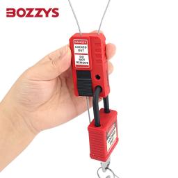 Nylon PA Retrátil Mini Cabo Bloqueio Ajustável para Rapazes, 1.5mm, Aço Inoxidável - Image 1