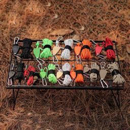 Corda ajustável Nylon Windproof Tent Fastener Corda Parachute Cord Guy Lines, Reflexivo para Camping, Caminhada Sobrevivência, 4mm - Image 2