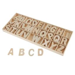 156 peças de letras grandes de madeira, letras inferiores de madeira para artesanato, faça você mesmo - Image 2