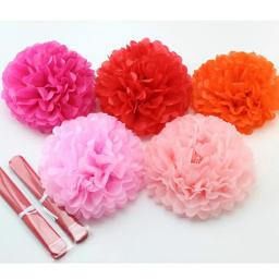Papel Tissue Pom Poms Flower Ball, Papel Craft para Baby Shower, Aniversário, Casamento, Decorações de Casa, DIY, 10 ", 25 cm - Image 6