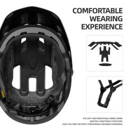 PJT-Capacete Ultraleve de Ciclismo para Homens e Mulheres, Capacete de Bicicleta com Luz LED Recarregável, Capacetes MTB, Mountain Road Bike, Novo - Image 4