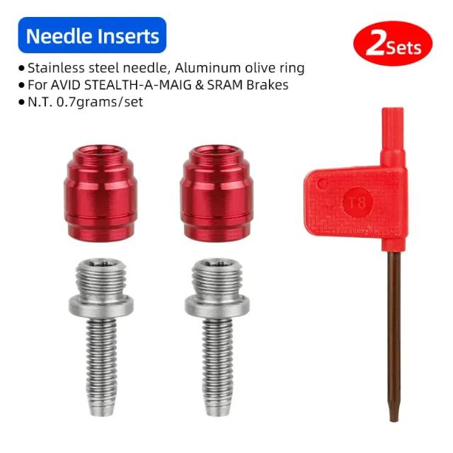 Kit Conector e Agulha para Freio a Disco Hidráulico SRAM e Avid Stealth-a-majig
