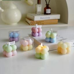 Vela pequena do cubo da bolha, estilo do Ins, velas perfumadas decorativas, decoração do quarto, recordações criativas para convidados do casamento - Image 2