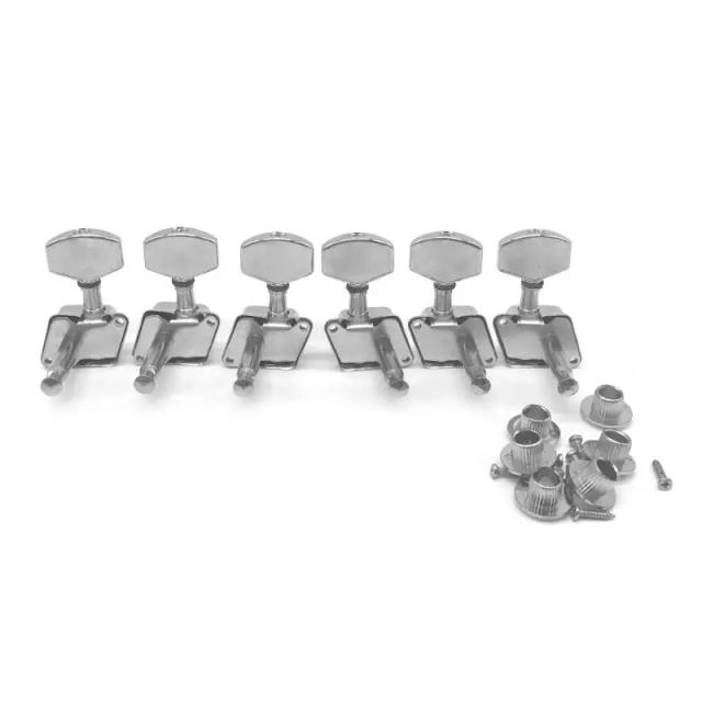 Conjunto G92f com 6 peças metálicas para máquinas de guitarra: cravelhas para afinação de cordas e afinador inclusos