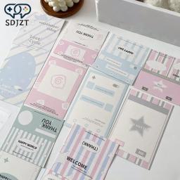 Ins simples cartão cabeça embalagem material, papel arte suprimentos, DIY decoração do presente, Idol cartões, 10pcs - Image 1