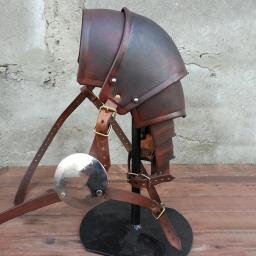 Armadura viking medieval de ombro único, couro pu ajustável, gladiador, cavaleiro, pauldrons, guerreiro pirata, fantasia cosplay - Image 4