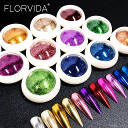 Arte do prego magia espelho pó charme laser pigmento glitter holográfico chrome poeira esfregar em unhas sparkly decorações para manicure - Image 1