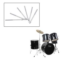 Tensão Tambor Varas com Parafusos Longos, Reparação e Manutenção Ferramentas, Percussão Musical Instrument Acessórios, 11cm, 6 pcs por conjunto - Image 2