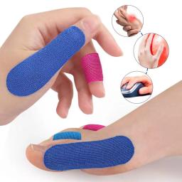 10/20/50/100 pçs esportes elástico dedo guarda polegar fixação suporte anti-fricção boliche basquete esportes dedo guarda fita - Image 6