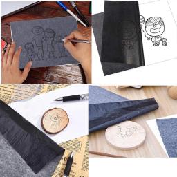 Pacote De Papel De Transferência De Carbono De 25, 9x13 Polegadas, Papéis De Grafite, Simples E Interessante Ampla Aplicação, Confiável, Economize Tempo - Image 4