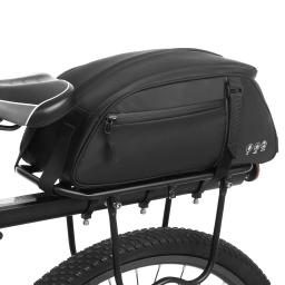 Waterproof bicicleta traseira Rack Bag, portador da bicicleta, ciclismo traseira Rack, bolsa de ombro, PU, grande capacidade, montanha bicicleta Bag, MTB - Image 2
