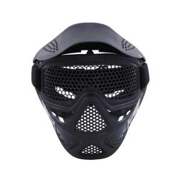 Novo tático máscara facial completa paintball máscara de malha de aço inoxidável óculos de proteção máscaras para airsoft tiro com arco paintball - Image 2
