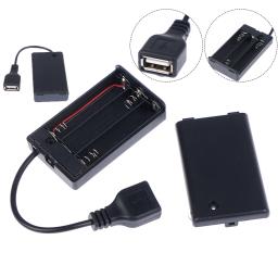 Suporte de bateria portátil Mini AA AAA, Storage Box Case, fonte de alimentação USB, caixa de bateria para 5050, 3528, 2835, LED Strip Light, 1Pc - Image 1