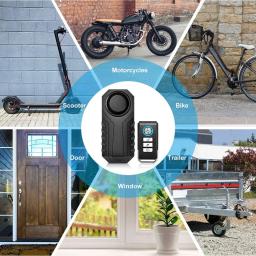 Zexmte-Bike Alarm sem fio com Set Remote, Anti-Roubo, Vibração, Sensor de Movimento, bicicleta, motocicleta, Veículos Segurança Alarmes, 113dB - Image 6