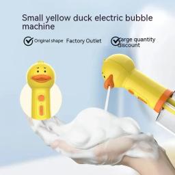 TOUA-Máquina Elétrica Espuma para Pet Cleaning, Carregamento USB, Dispenser Automático Sabão, Acessórios de banho, Pato Amarelo - Image 2
