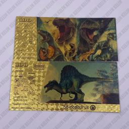 Moedas de Ouro do Período Jurássico, Dinossauros, Tyrannosaurus Collectibles Presente para Crianças, Coleção Grande Menino, Bonito, 6 Tipos - Image 5