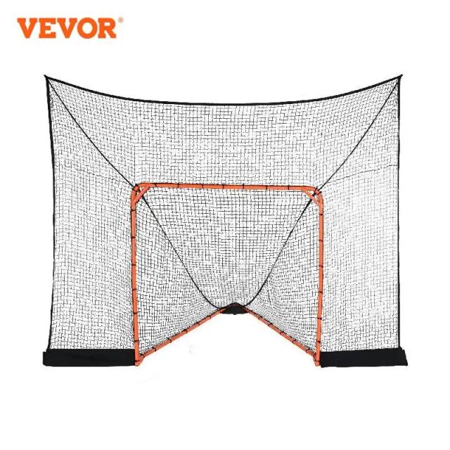 Backstop VEVOR para Hóquei e Lacrosse - Equipamento de Treino com Cobertura Ampla, Ideal para Quintal, Dimensões 12x9