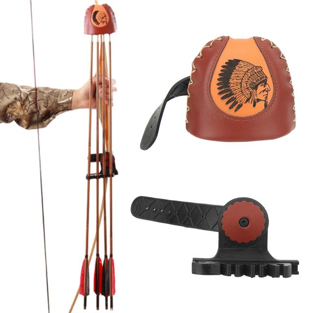 Suporte de Quiver para Arco Strap-on com Liberação Rápida para Arco Recurvo e Longo - 4 S.