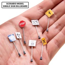 Modelo De Sinalização De Tráfego Em Miniatura De Simulação, Construção, Mesa De Areia, Cena De Rua, Materiais De Layout, Kits De Diorama, 1 Conjunto - Image 2