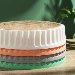 Round Cat Scratcher Pad, moagem garras papelão, papel ondulado gatos arranhando a placa, raspadores de gatinho, móveis para animais de estimação - Image 5