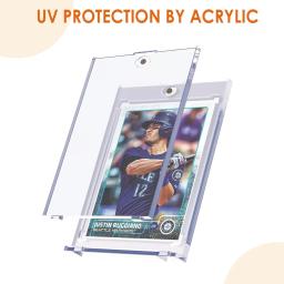 Cartão magnético titular protetores set, plástico rígido mangas, troca vitrine, beisebol, futebol, esportes, cartões de Yugioh, 35PT - Image 5