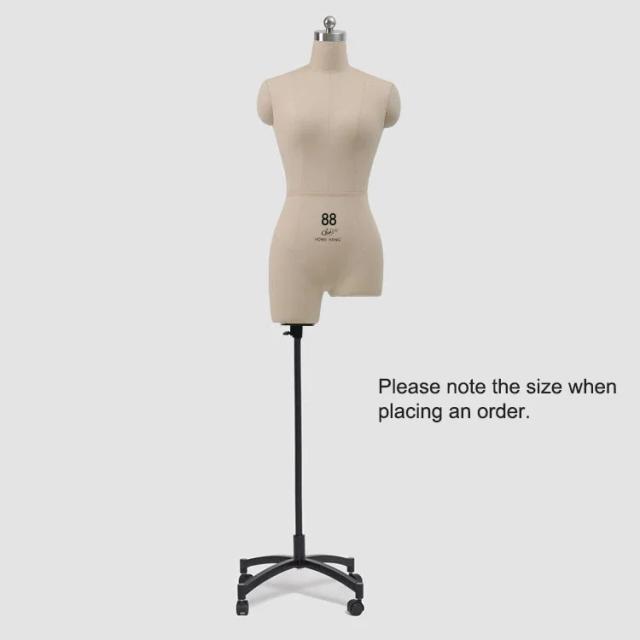 Manequim de Costura Profissional para Mulheres com Capa de Algodão Criativa e Base Estável, Ideal para Costureiras