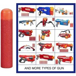 120 pacote de recarga dardos 9.5cm espuma blaster recarga balas compatíveis para nerf mega armas espuma brinquedo dardos para crianças presente aniversário - Image 2