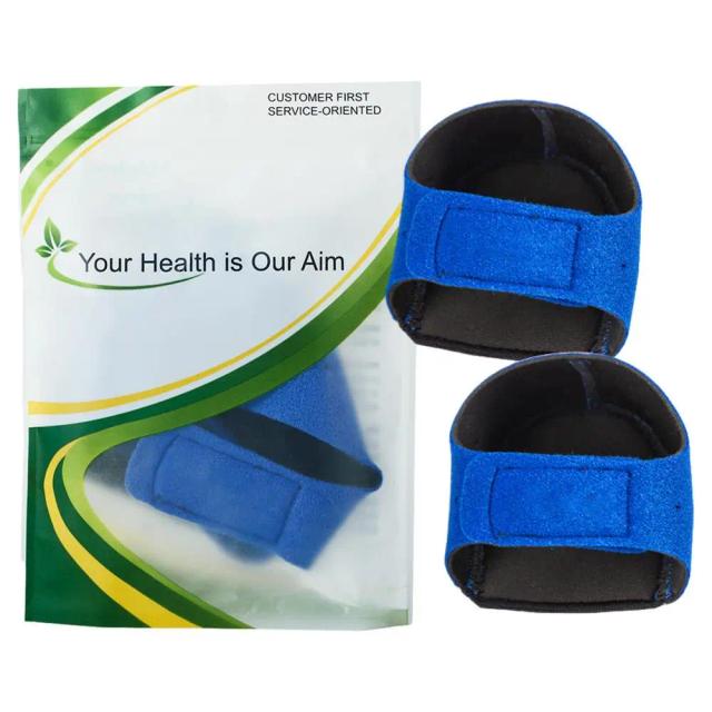 Almofadas Protetoras de Calcanhar Respiráveis e Antiderrapantes para Saltos Rachados - Suporte Ajustável para Homens e Mulheres em Atividades Esportivas