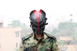 Máscara protetora de paintball 1 peça, predator 2.0, tática, rosto inteiro, airsoft, militar, exército, cosplay, halloween, festa, máscaras - Image 6