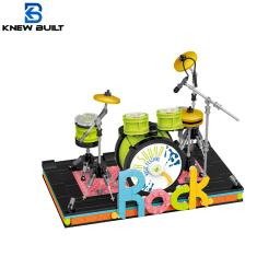 Knew-Mini blocos de construção para crianças e adultos, rock out com o instrumento musical, tijolos para iniciantes - Image 1