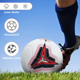 Futebol profissional do PVC costurado à máquina, futebol do treinamento, bola de futebol para crianças e adultos, tamanho oficial 5 - Image 4