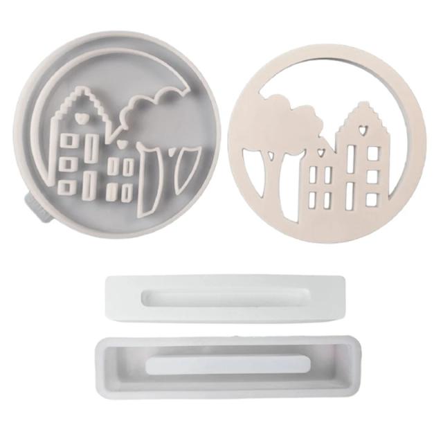 Moldes em Resina para Criar Guirlandas Decorativas com Base Longa em Projetos de Artesanato