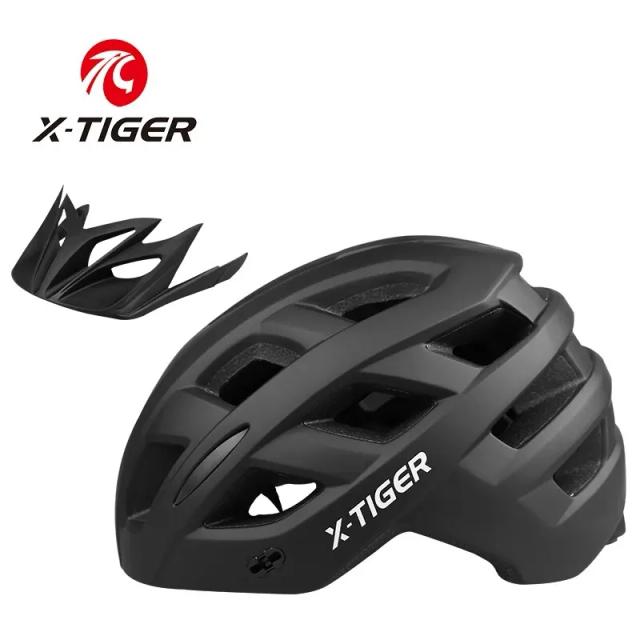 Capacete de Bicicleta X-TIGER Ultraleve para Mountain Bike e Corrida, Integralmente Moldado e Ideal para Aventura Outdoor