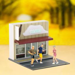 Acessórios para Casa de Boneca em Miniatura, Construção Pública, Modelo Micro Paisagem, Diorama Kits, Cena Adereços, 1:64 - Image 4