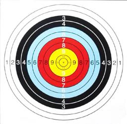 12pc 40x40cm alvos de tiro com arco papel rosto durável treinamento prática para flecha arco prática esportes dardos caça tiro acessórios - Image 4