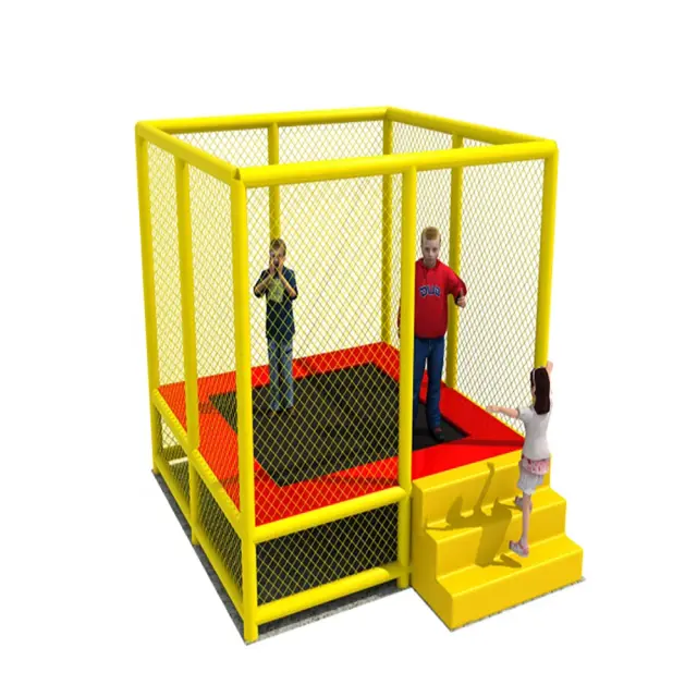 Trampolim Retangular Infantil Indoor Acessível para Diversão em Casa