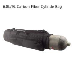 Mochila Cilíndrica De Fibra De Carbono, Saco De Paintball Ao Ar Livre, Tanque De Ar, Acessórios PCP De Proteção Macia, Equipamento De Mergulho, 6.8L, 9L - Image 1