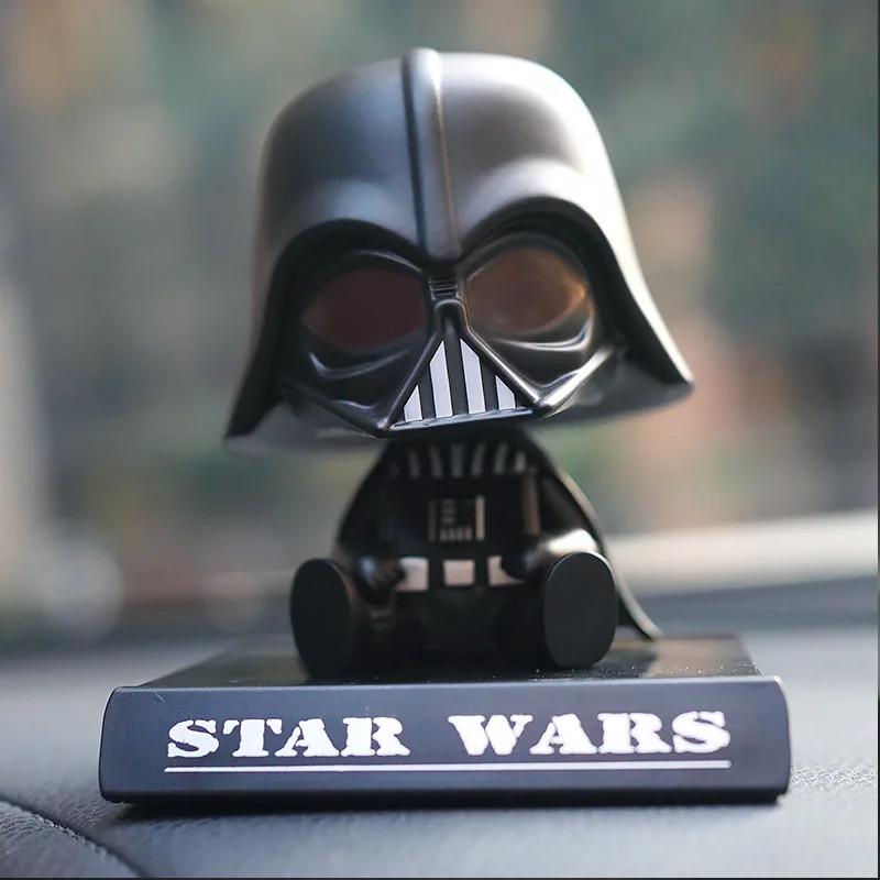 Quente star wars darth vader bobblehead modelo boneca colecionável ornamentos de carro decoração interior dos desenhos animados criatividade brinquedo presentes - Image 1