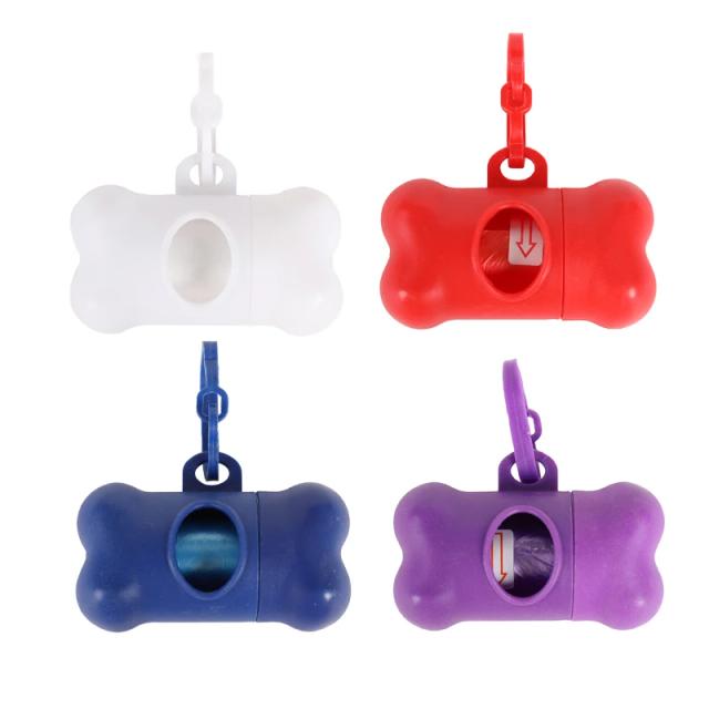 Dispensador de Saco de Lixo em Forma de Osso para Cães, Ideal para Limpeza Durante Passeios