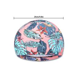 Boné de natação de pano estampado para homens e mulheres, boné de natação, secagem rápida, respirável, moda adulta, 1pc - Image 6