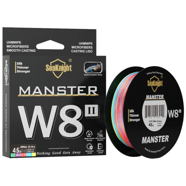 SeaKnight W8 II Série Linha de Pesca Trançada PE 500m Anti-UV
